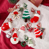 Hand-woven Christmas Keychain Cute Mobile Phone Handbag Pendant, Style: Santa Claus