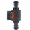 3PCS Double Nipple Wrap With Switch Double Pass Standard Direct Connect With Valve Fast Connection(Black)