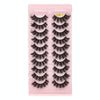10pairs /Box Russian Strip Lashes 7D Imitation Mink Volume Fluffy Natural False Eyelashes 7D-15