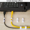 20pcs /Set Medium Self-Adhesive Cable Organizer Clip Network Cord Fixed Storage Clamp(Transparent)
