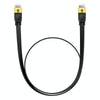 Baseus PCWL-A104 High Speed CAT7 10Gigabit Ethernet Flat Cable, Length:0.5m(Black)