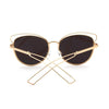 Metal Frame Cat Eye Sunglasses