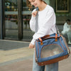 LDLC QS-012 Pet Carrier Tote Bag, Breathable, Foldable, Denim Blue - 6kg