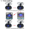 Student Multifunctional LED Flying Alarm Bells Lazy Flying Propeller Digital Alarm Clock(Black)