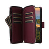 For Samsung Galaxy S23+ 5G Nine-card Slots Zipper Wallet Bag Leather Phone Case(Wine Red)