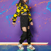 Girls Hip Hop Style Street Dance Performance Costumes, Size:140cm(Trousers)