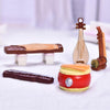 5pcs Micro Landscape Simulation Musical Instrument Resin Ornament Miniature Desktop Decoration, Style: No.7 Pipa