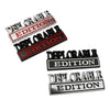 2 PCS Car Modified Metal Car Standard DEPLORABLE Edition Car Stickers(Black White)
