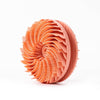 Double-Sided Silicone Cleaning Bath Brush Multifunctional Massage Shower Brush(Orange Red)