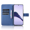 For Realme 13+ 5G Global Diamond Texture Leather Phone Case(Blue)