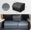 Car Trunk Foldable Storage Box, Checkered Middle Size: 40 x 32 x 30cm (Beige)