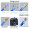 10pcs /Pack Cat6e Unshielded Pass Through RJ45 Connector Modular Plug