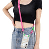 For Samsung Galaxy S24 FE 5G GKK Space Series Full Coverage Phone Case with Crossbody Rope(Pink)