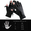 Outdoor Sports Riding Warm Gloves Touch Screen Fingerless Fishing Gloves, Size: XXl(Black)