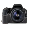 For Canon EOS 200D II / 200D Buffalo Texture PU Leather Camera Half Case Base(Black)
