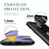 For Samsung Galaxy A31 Carbon Fiber Protective Case with 360 Degree Rotating Ring Holder(Black)