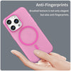 For iPhone 14 Pro Max MagSafe Frosted Translucent TPU + PC Full Coverage Phone Case(Pink)