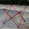8249 Outdoor Ultra Light Aluminum Folding Table Small Portable Picnic Table(Orange)