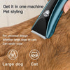 Waterproof Pet Clipper, Dog Shaver, Blue, Bonus Tools, Package 3