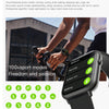 Q19 Max 2.1 inch HD Screen Waterproof Sports Business Smart Watch(Black)