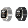 A70 1.96 Inch Health Monitoring Multifunctional IP68 Waterproof Bluetooth Call Smart Watch(Black Steel)