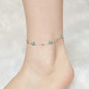 S925 Sterling Silver Platinum-plated Starfish Anklet Foot Ornament(SCT026)