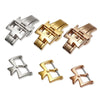 VC Stainless Steel Butterfly Pin Buckle Watch Accessories, Style: 18mm Buckle(Gold)