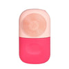 Beauty Capsule Tool Facial Massage Cleansing Silicone Compress Ice Compartment Mold(Pink Rose Red)