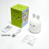 Rabbit Silicone Pat Night Light Children Gift Color Changing Lamp, Specification: Charging Remote Control