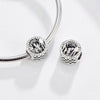 S925 Sterling Silver Beads DIY Bracelet Charm Family Hollow Jewelry Accessories