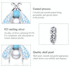 S925 Sterling Silver Moth Pendant DIY Bracelet Jewelry Accessories