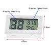 FY-12 Digital Thermometer Hygrometer with Probe, White - Aquarium Fish Tank