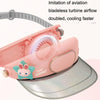 GL130-133 Outdoor Fan Cap Leafless Mute USB Portable Camping Mini Fan(Star Rabbit)