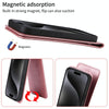For iPhone 15 Plus Magnetic Vertical Flip Leather Phone Case(Rose Gold)