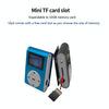 128M+Earphone+Cable Mini Lavalier Metal MP3 Music Player with Screen(Silver Gray)