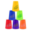 6 PCS Mixed Colors Quick Stack Cups IV Speed Training Sports Stacking Cups