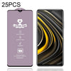 For Xiaomi Poco M3 25 PCS 9H HD Large Arc High Alumina Full Screen Tempered Glass Film