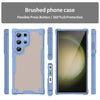 For Samsung Galaxy S23 Ultra 5G Armor Glaze PC Hybrid TPU Phone Case(Blue)