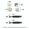 10pcs 40mm 3 In 1 Screw Connector Furniture Link Fixer Closet Eccentric Wheel Nut Connection Fastener
