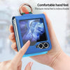 For Samsung Galaxy Z Flip6 VIETAO Metal Ring Card Slot PU Phone Case(Blue)
