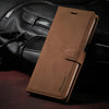 For iPhone XR Forwenw F1 Series Matte Strong Magnetism Horizontal Flip Leather Case with Holder & Card Slots & Wallet & Photo Frame(Brown)