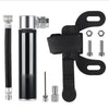 Manual Mini Portable Bicycle Aluminum Alloy Pump Basketball Football Inflatable Cylinder(Bubble Bag Black)