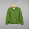 Spring and Autumn Children Clothing Girl Cotton Knit Cardigan Sweater, Kid Size: 80cm(Green)