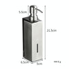 Hotel Stainless Steel Soap Dispenser Home Wall Mounted No Punch Press To Soap Bottle, Style: Square 1 Barrel