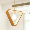 Home Decoration Personality Creative Simple Solid Wood Geometric Pendant Lights (Triangle)