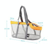 Breathable Pet Carrier Bag Grey/Orange (0901C) - Small Dogs Up to 4kg