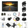 K0164 7 inch HD Car 18 IR Night Vision Rear View Backup Four Cameras Rearview Monitor