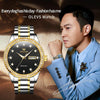 OLEVS 7003 Men Multifunctional Waterproof Mechanical Watch(Gold + Black)