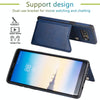 For Galaxy Note 8 Shockproof Calf Texture Protective Case with Holder & Card Slots & Frame(Black)