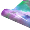 Clouds Watercolor Tie Dye Heat Transfer Vinyl Make Sign Pattern Cricut Film 30x 50cm(Purple Green)